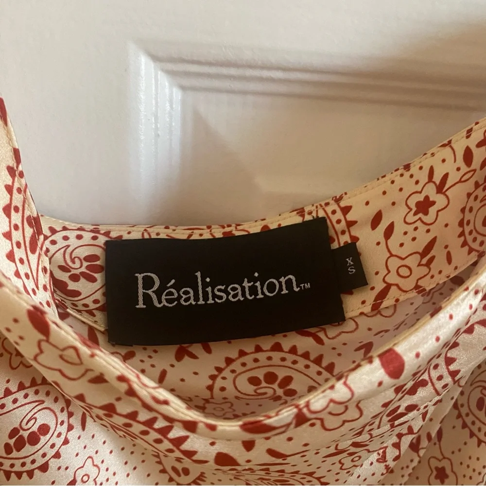 Realisation Par Cream Red Paisley Maxi Skirt - Picture 3 of 3